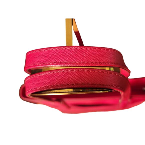 Michael Kors Small Top Nylon & Saffiano Leather Zip Tote, color Crimson Red. - Picture 9 of 9